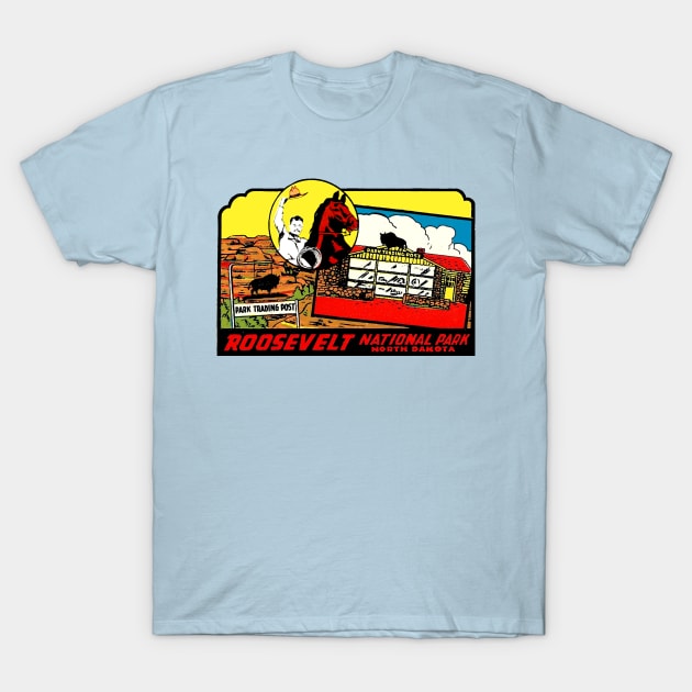 Roosevelt National Park North Dakota Vintage T-Shirt by Hilda74